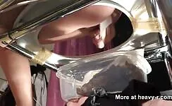 Pooping beautiful booty scat session 