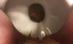 Amateur lady pissing in toilet 