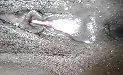 Amateur black pussy guy pooping 