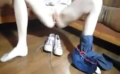 Woman poops on her shoe