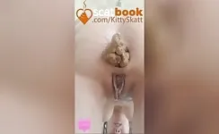 Lady Shits in Diaper at Home