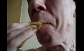 Lady Tastes Fresh Crap