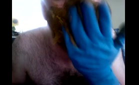 Hottie Covers Himself in Shit