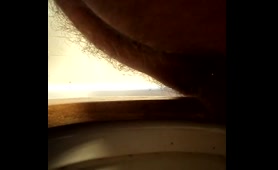 Hottie drops a squirty poop