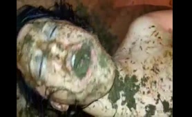Messy Lady Gets Shit Stuffed