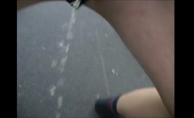 Woman Shits and Pisses in the Road