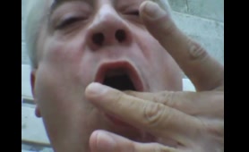 Old dude drops a nasty poop load