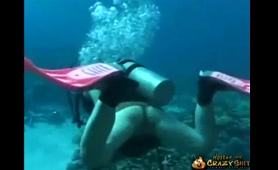 Woman Shits Underwater