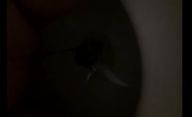 Woman Poops Diarrhea in Toilet