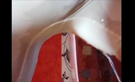 Guy Pisses on His Cycling Gear