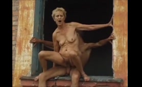 Naked Man Gets a Face Full of Shit