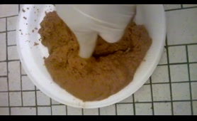 Woman Shits on the Plate