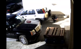 Woman Poops in Parking Lot