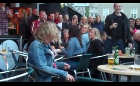 Drunk Woman Drops a Nasty Load