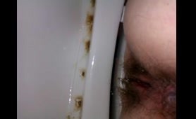 Wife Poops on the Toilet