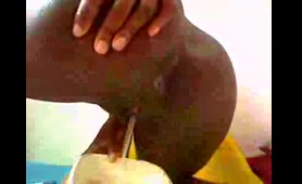 Black Chick Poops on Webcam