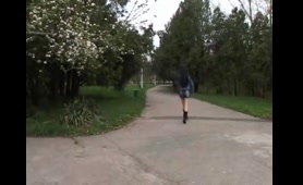 Woman drops a load in public toilet