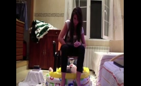 Slave Takes a Shit in Mouth