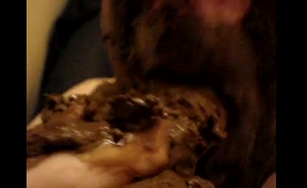 Slut Sucks Shit Covered Cock