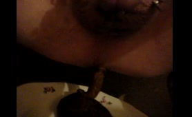 Woman Shits on a Plate Part 2