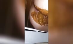 Woman Drops a Nasty Load of Poop