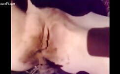 Slut gets pooped on while fucked